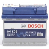 Акумулятор Bosch S4 12В 60А·год 640А R+ (0 092 S4E 051) (0 092 S4E 050)