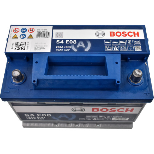 Акумулятор Bosch S4 12В 70А·год 760А R+ (0 092 S4E 081)