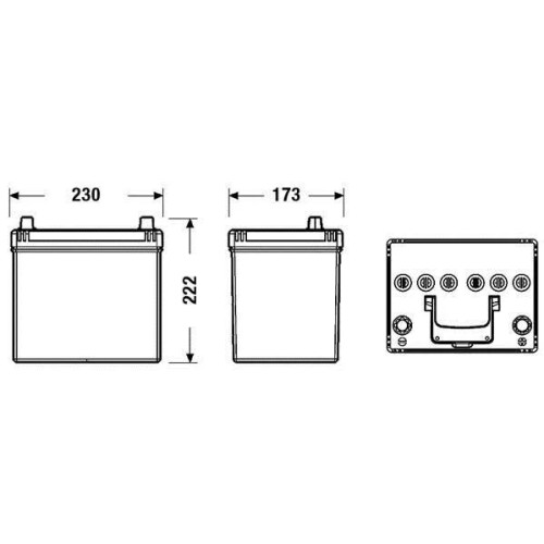Акумулятор Exide Start-Stop 12В 60А·год 520А R+ (EL604)