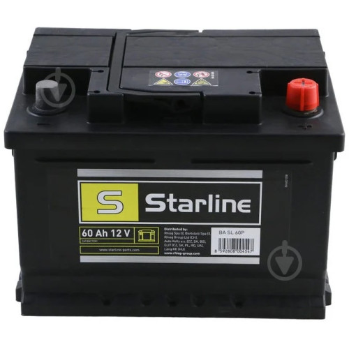 Акумулятор Starline 12В 60А·год 540А R+ (BA SL 60P)