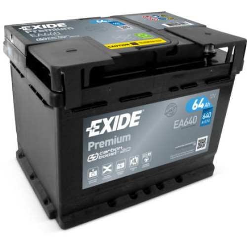 Акумулятор Exide Premium 12В 64А·год 640А R+ (EA640)