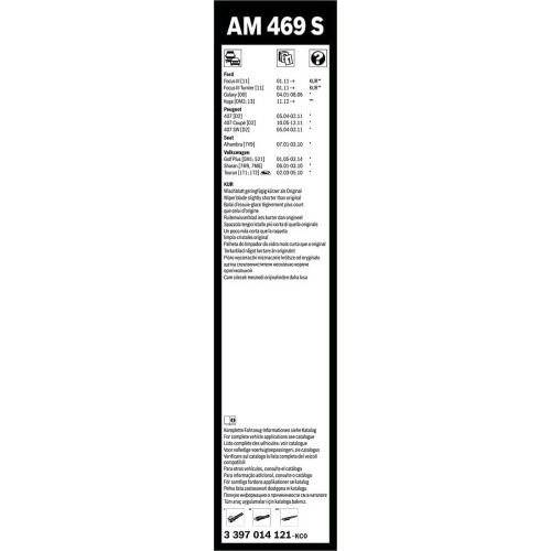 Склоочисник BOSCH Aerotwin безкаркасний комплект 700/700мм (3 397 014 121)