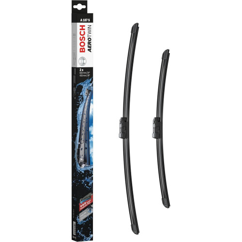 Склоочисник BOSCH Aerotwin безкаркасний комплект 600/450мм (3 397 007 187)