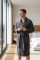 Халат чоловічий ARDESTO Stripe, розмір XL/XXL, 100% поліестер, темний