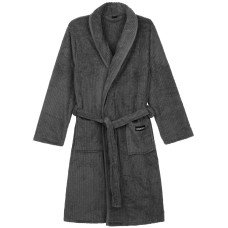 Халат чоловічий ARDESTO Stripe, розмір XL/XXL, 100% поліестер, темний