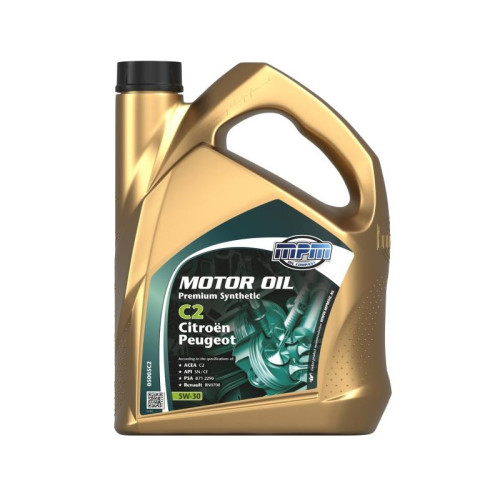 Олива моторна MPM Premium Synthetic C2 Citroen / Peugeot 5W-30 5л (05005C2)