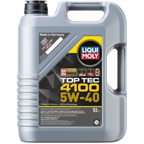 Олива моторна Liqui Moly Top Tec 4100 5W-40 5л (7501/9511)