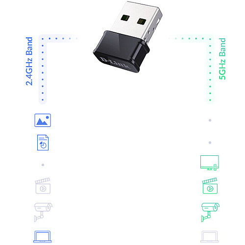 WiFi-адаптер D-Link DWA-181 AC1300, USB