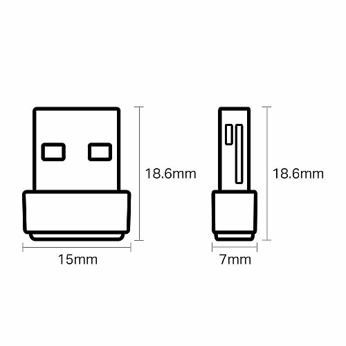 Адаптер WiFi TP-LINK Archer T2U nano AC600, USB