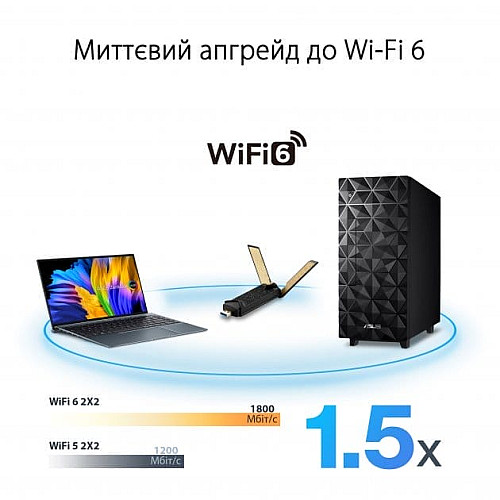Адаптер WiFi ASUS USB-AX56 AX1800, USB