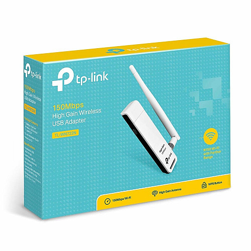 Адаптер WiFi TP-LINK TL-WN722N N150, USB