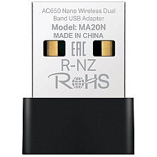 Адаптер WiFi MERCUSYS MA20 AC650, USB