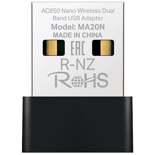 Адаптер WiFi MERCUSYS MA20 AC650, USB