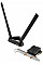 Адаптер WiFi ASUS PCE-BE92BT BE9400, PCI-Express x1, BT5.4