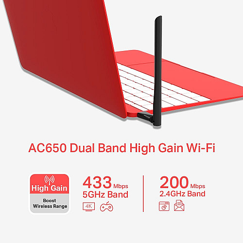 Адаптер WiFi MERCUSYS MU6H AC650, USB
