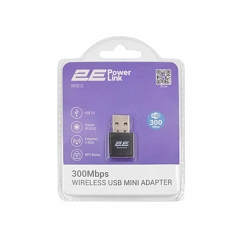 Адаптер WiFi 2E PowerLink WR812 N300, USB