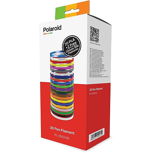 Картридж для 3D ручки Polaroid PLA, 1.75мм, нить, 22 шт, микс