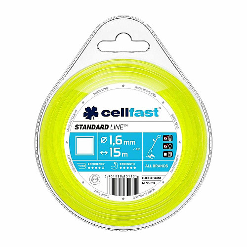 Ліска косильна Cellfast квадрат 1.6x15м