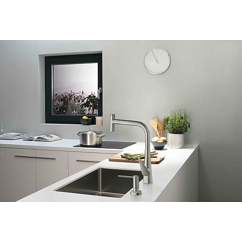 Дозатор для мийних засобів Hansgrohe A51, 500мл, сталевий