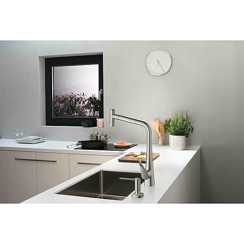 Дозатор для мийних засобів Hansgrohe A71, 500мл, сталевий