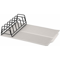 Сушилка для посуды с подставкой ARDESTO Minimalism 39х25х8см, силикон, металл, серый