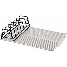 Сушарка для посуду з підставкою ARDESTO Minimalism 39х25х8см, силікон, метал, сірий