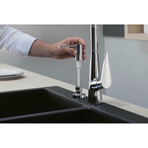 Дозатор для мийних засобів Hansgrohe A51, 500мл, сталевий