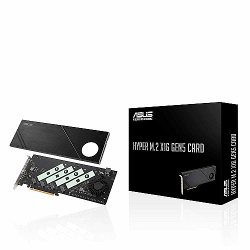 Плата адаптер PCIe ASUS Hyper M.2 X16 PCIe 5.0 Expansion Card GEN 5