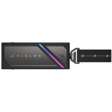 Портативний корпус ASUS для SSD ROG STRIX AIOLOS PCIe NVMe M.2 2230/2242/2260/2280 USB Type-C 3.2 Gen 2x2 ARGB чорний