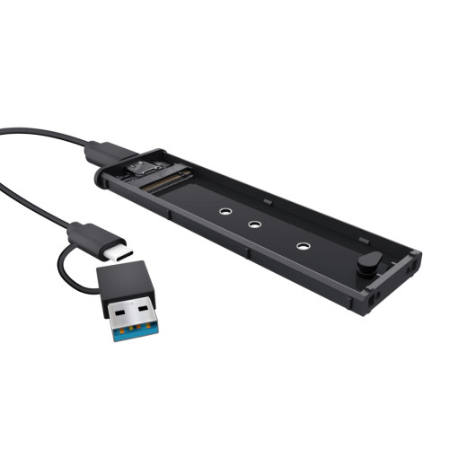 Корпус для SSD Trust Type-C/M.2, чорний