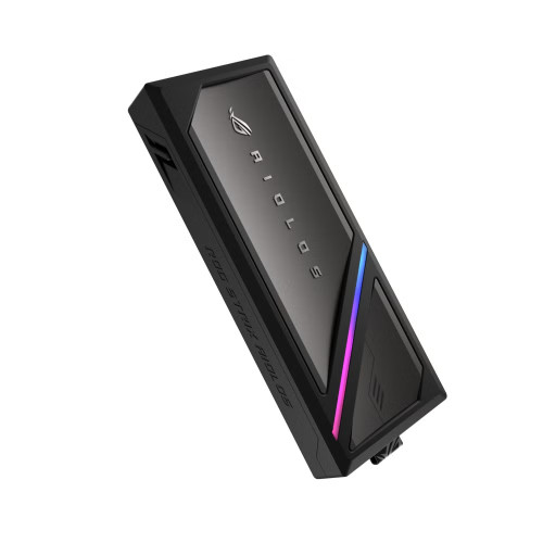 Портативний корпус ASUS для SSD ROG STRIX AIOLOS PCIe NVMe M.2 2230/2242/2260/2280 USB Type-C 3.2 Gen 2x2 ARGB чорний