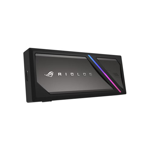 Портативний корпус ASUS для SSD ROG STRIX AIOLOS PCIe NVMe M.2 2230/2242/2260/2280 USB Type-C 3.2 Gen 2x2 ARGB чорний