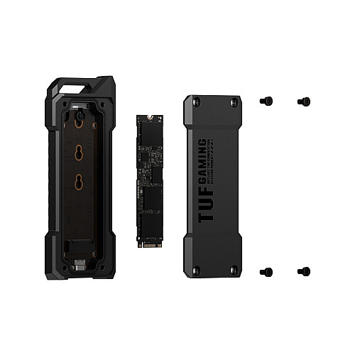 Портативний корпус ASUS для SSD TUF GAMING A1 ESD-T1A/BLK/G/AS PCIe NVMe M.2 2230/2242/2260/2280 USB Type-C 3.2 Gen 2x1