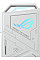 Портативний корпус ASUS для SSD ROG STRIX ARION ESD-S1C/WHT/G/AS PCIe NVMe M.2 2230/2242/2260/2280 USB Type-C 3.2 Gen 2x1 білий
