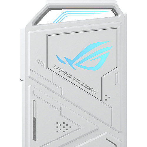 Портативний корпус ASUS для SSD ROG STRIX ARION ESD-S1C/WHT/G/AS PCIe NVMe M.2 2230/2242/2260/2280 USB Type-C 3.2 Gen 2x1 білий