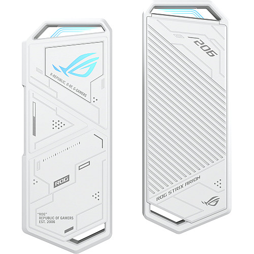 Портативний корпус ASUS для SSD ROG STRIX ARION ESD-S1C/WHT/G/AS PCIe NVMe M.2 2230/2242/2260/2280 USB Type-C 3.2 Gen 2x1 білий