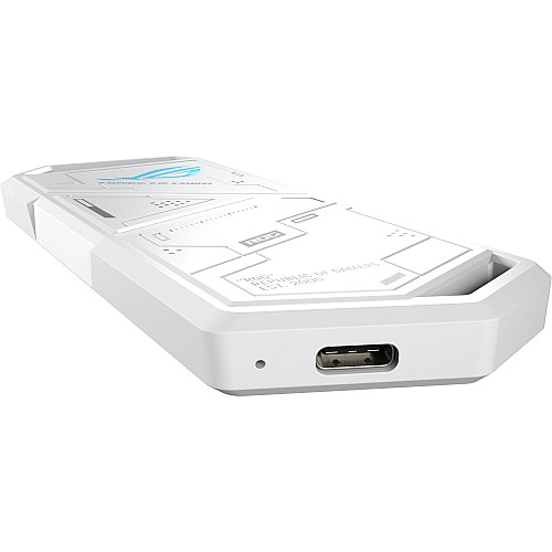 Портативний корпус ASUS для SSD ROG STRIX ARION ESD-S1C/WHT/G/AS PCIe NVMe M.2 2230/2242/2260/2280 USB Type-C 3.2 Gen 2x1 білий