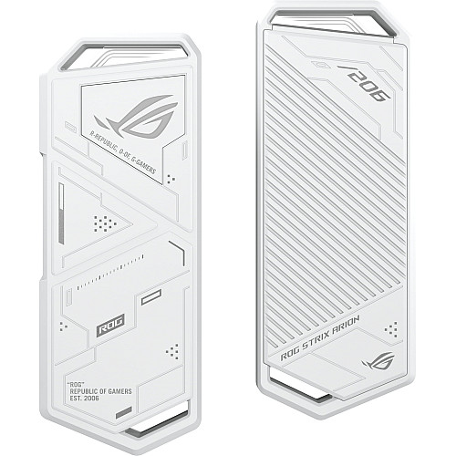 Портативний корпус ASUS для SSD ROG STRIX ARION ESD-S1C/WHT/G/AS PCIe NVMe M.2 2230/2242/2260/2280 USB Type-C 3.2 Gen 2x1 білий