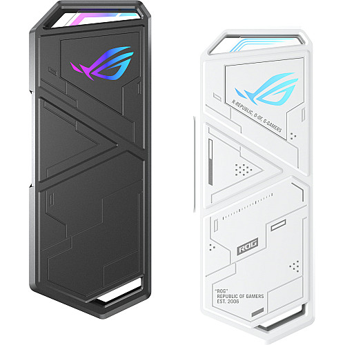 Портативний корпус ASUS для SSD ROG STRIX ARION ESD-S1C/WHT/G/AS PCIe NVMe M.2 2230/2242/2260/2280 USB Type-C 3.2 Gen 2x1 білий
