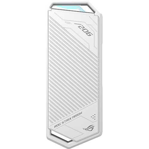 Портативний корпус ASUS для SSD ROG STRIX ARION ESD-S1C/WHT/G/AS PCIe NVMe M.2 2230/2242/2260/2280 USB Type-C 3.2 Gen 2x1 білий