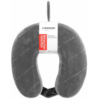 Подушка флісова, Wenger, Memory Foam Travel Neck Pillow, сірий