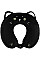Подушка для шиї ARDESTO Travel Black Cat 30х30см, поліуретанова піна, чорний