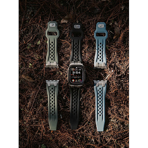 Ремінець UAG для Apple Watch Ultra 2/Ultra-49-45-44mm, Monarch, Cloud Blue/Titanium