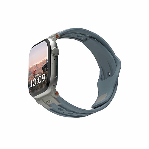 Ремінець UAG для Apple Watch Ultra 2/Ultra-49-45-44mm, Monarch, Cloud Blue/Titanium