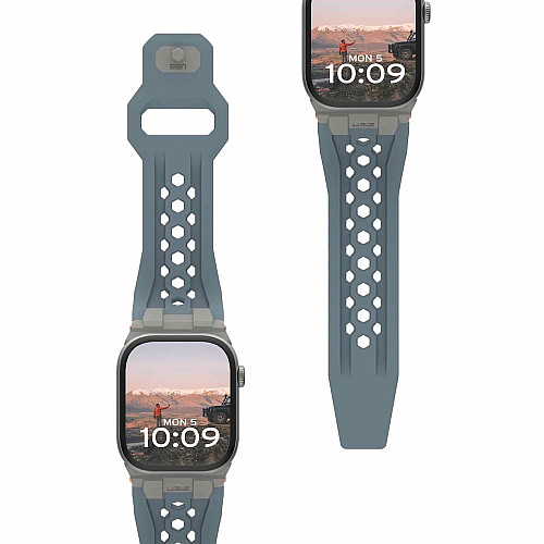 Ремінець UAG для Apple Watch Ultra 2/Ultra-49-45-44mm, Monarch, Cloud Blue/Titanium