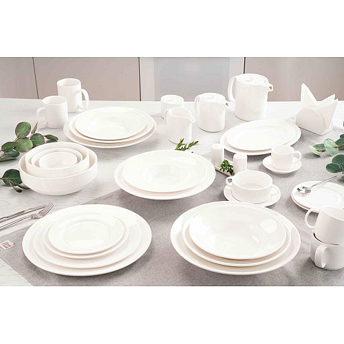 Блюдце ARDESTO Prato, 16см, фарфор, белый