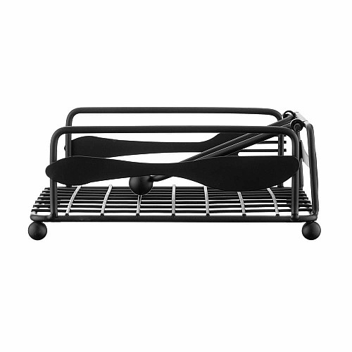 Салфетка ARDESTO Midori 18х18х7см, металл, черный