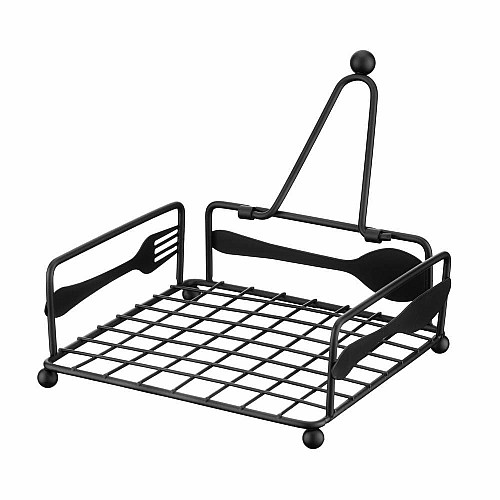 Салфетка ARDESTO Midori 18х18х7см, металл, черный