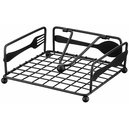 Салфетка ARDESTO Midori 18х18х7см, металл, черный