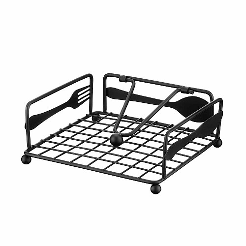 Салфетка ARDESTO Midori 18х18х7см, металл, черный